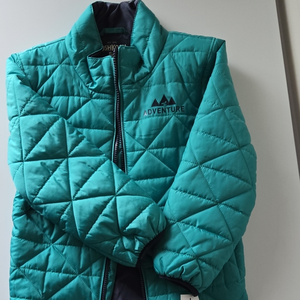 OshKosh B'gosh Adventure Teal Quilted Puffer Jacket